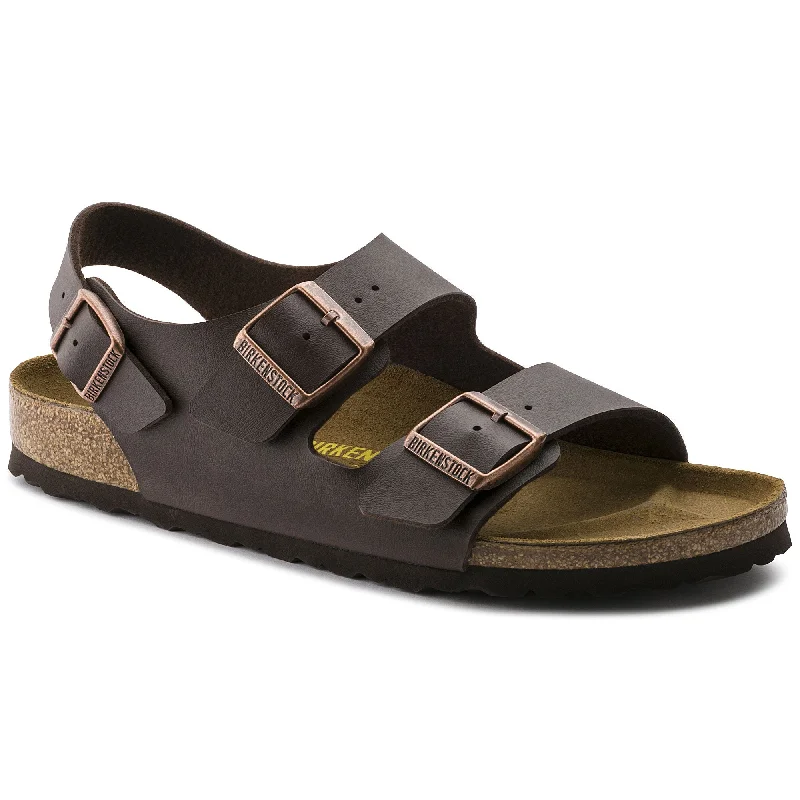 sandals with pet-friendly soles-Birkenstock Milano DK Brown BF 034701