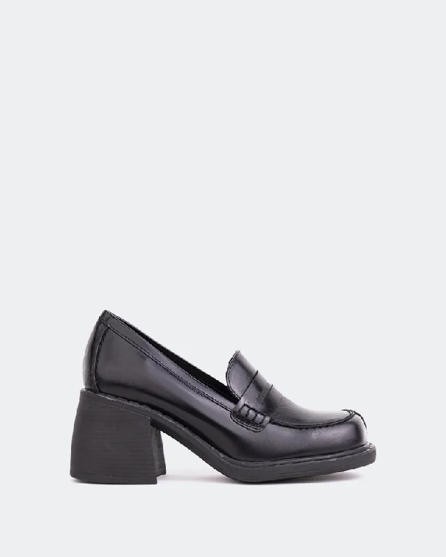 Loafers with cool soles-Beckam Black Leather