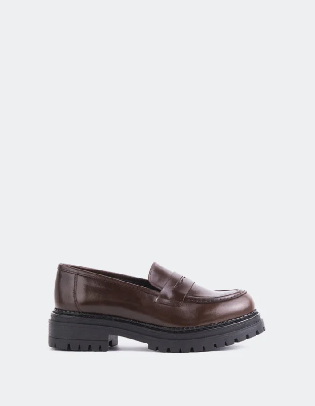 Loafers for busy charm-Goffredo Brown Leather