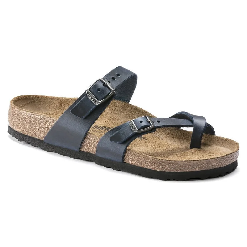 best sandals for affordability-Mayari Oiled Leather Blue