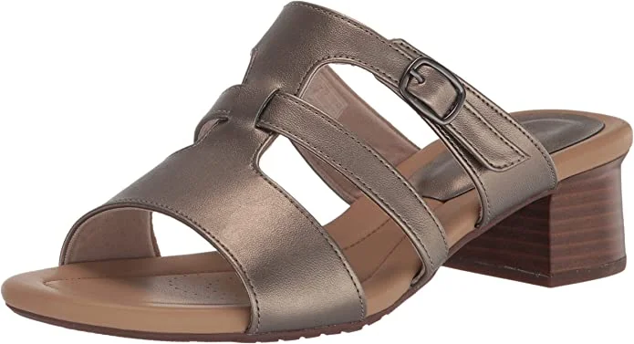 cheap sandals for vacations-Clarks Desirae Palm Bronze 71176