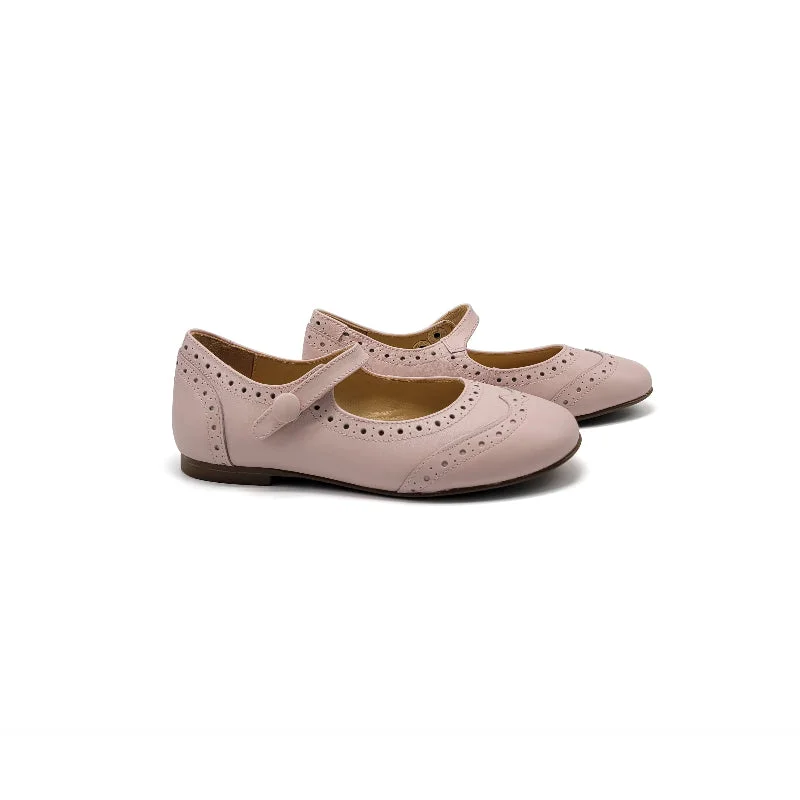 Mary Jane shoe for simple upperBrunellis Baby Pink Wingtip Mary Jane S24