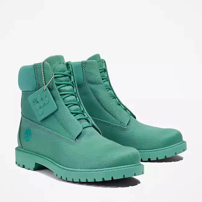 Athletic shoes with lightweight upper -Timberland X Pangaia TB0A5XX7357 Women Green 6-Inch Waterproof Ankle Boot XXX679