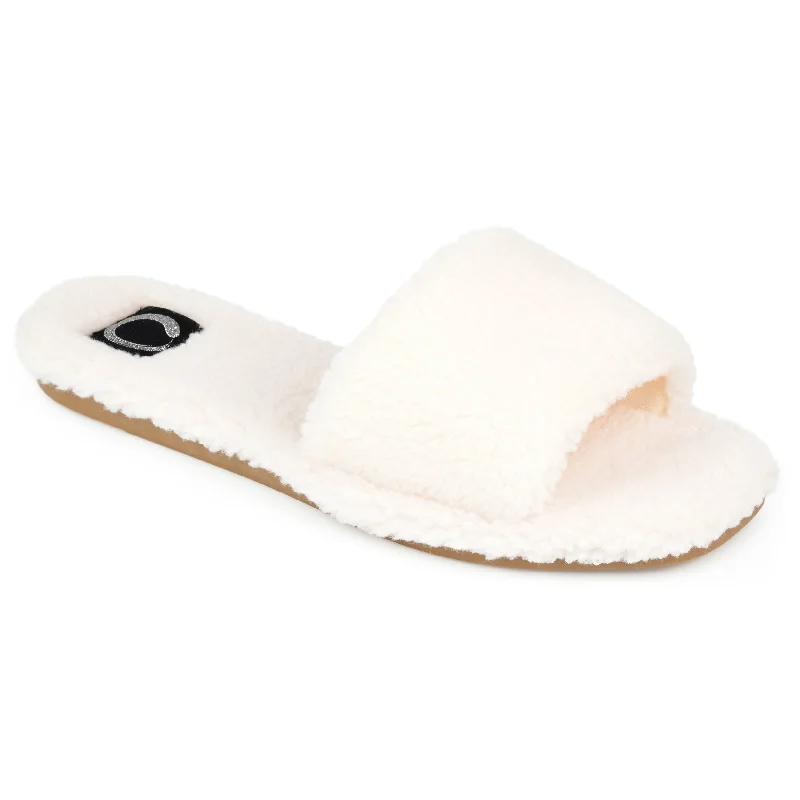 bamboo eco slippers-Journee Collection Women's Faux Fur Sunlight Slipper