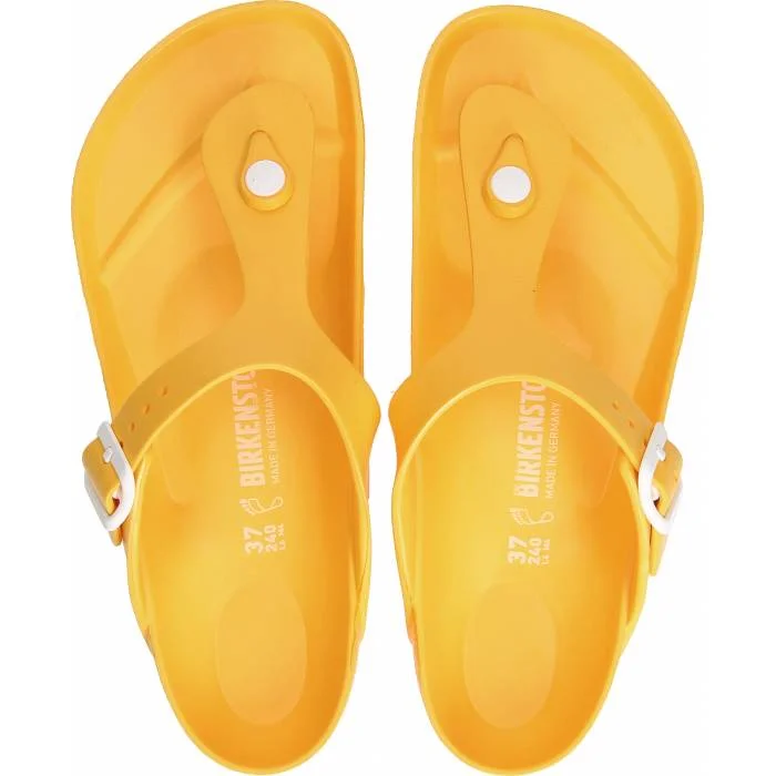 sandals near luxury malls-Birkenstock Gizeh EVA Yellow 1003525