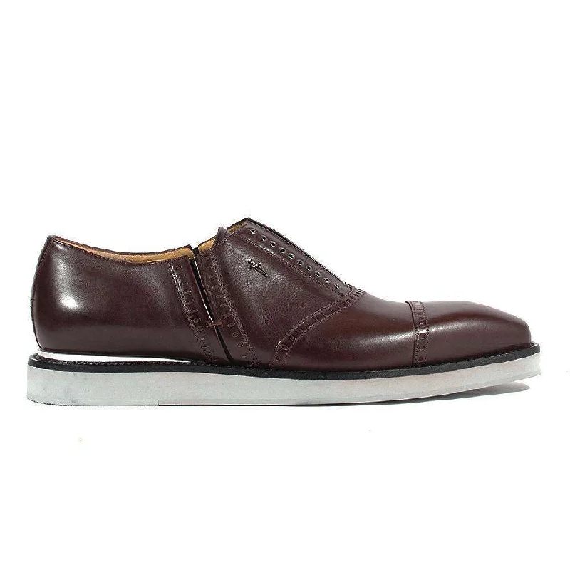 Loafers for brief outings-Cesare Paciotti Luxury Italian Italian Men's Designer Shoes Amazzonia Fondente Brown Leather Loafers (CPM2662)