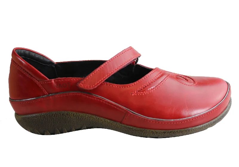 Mary Jane shoe in salmonNaot Matai Womens Comfortable Supportive Leather Mary Jane Shoes