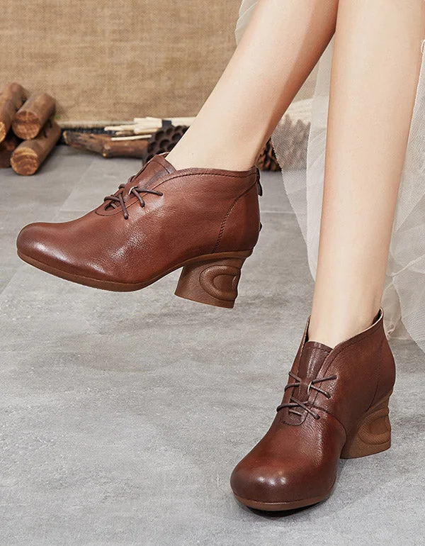 Boots with supportive rush-Spring Non-Slip Elegant Chunky Heal Boots