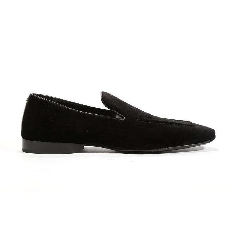 Loafers with heel support-Cesare Paciotti Men's Loafers Suede Leather Slip-On Loafers (CPM5450)