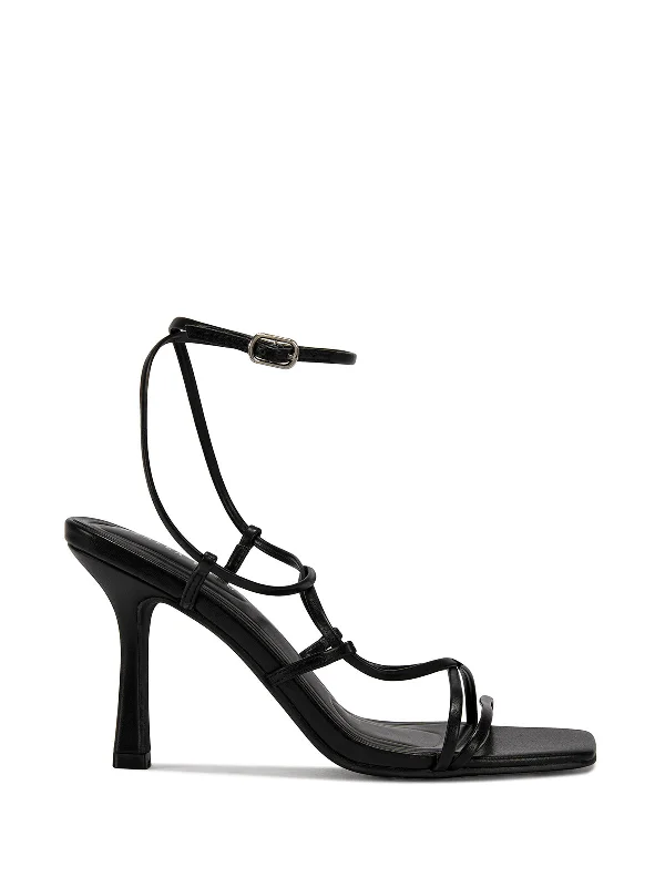 how to maintain sandals-KAYLIN-BLACK WRAP STILETTO SANDAL