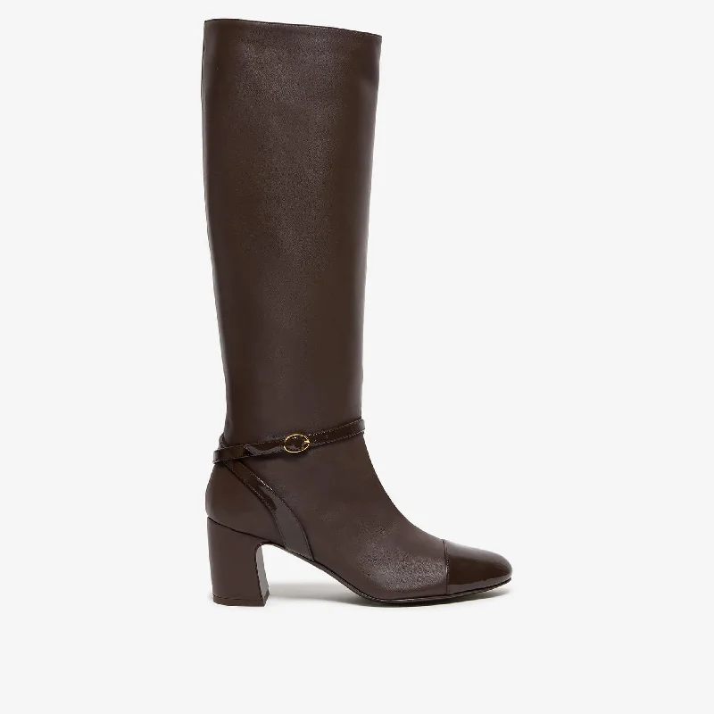 Boots for icy style-Norbana | Women's tassel-patent leather boot