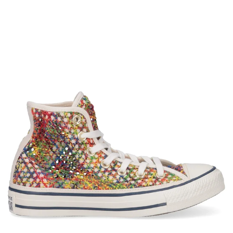 Athletic shoes for running tracks -Converse Chuck Taylor All Star Ladies Multicolor Canvas Knit Sneakers