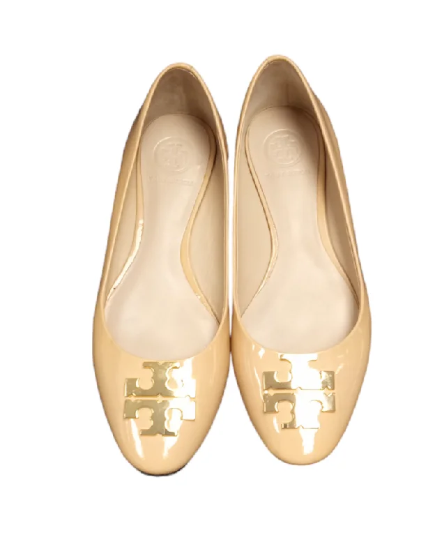 flats with private garden-Tory Burch Women's Flats Beige 6M