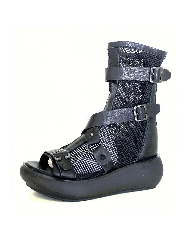 Boots for casual float-Punk Style Handmade Leather Strap Summer Boots