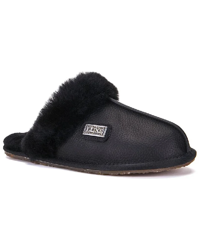 soft women’s slippers-Australia Luxe Collective Closed Leather Slipper