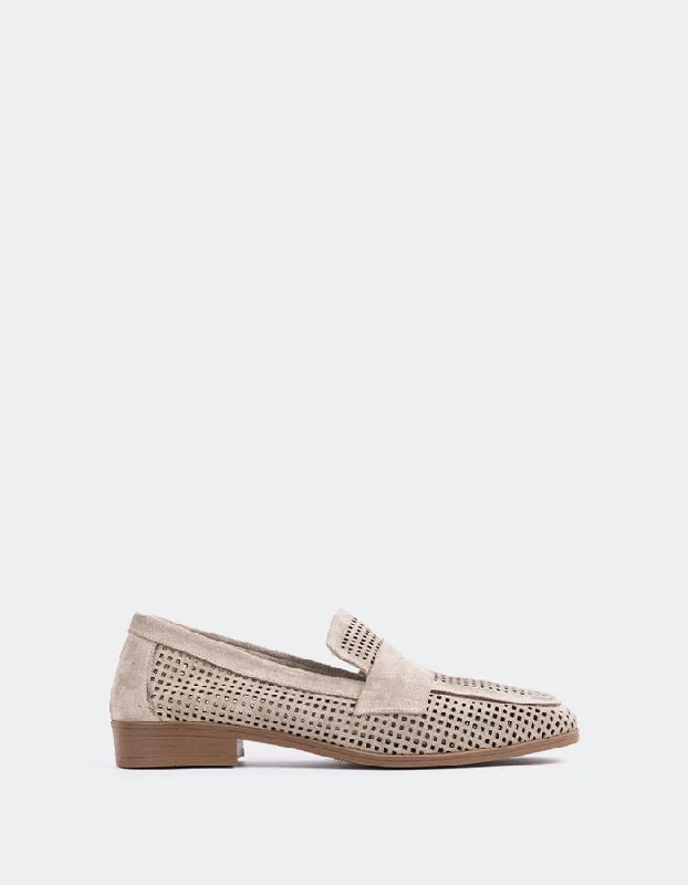 Loafers for spring charm-Urbino Beige Suede