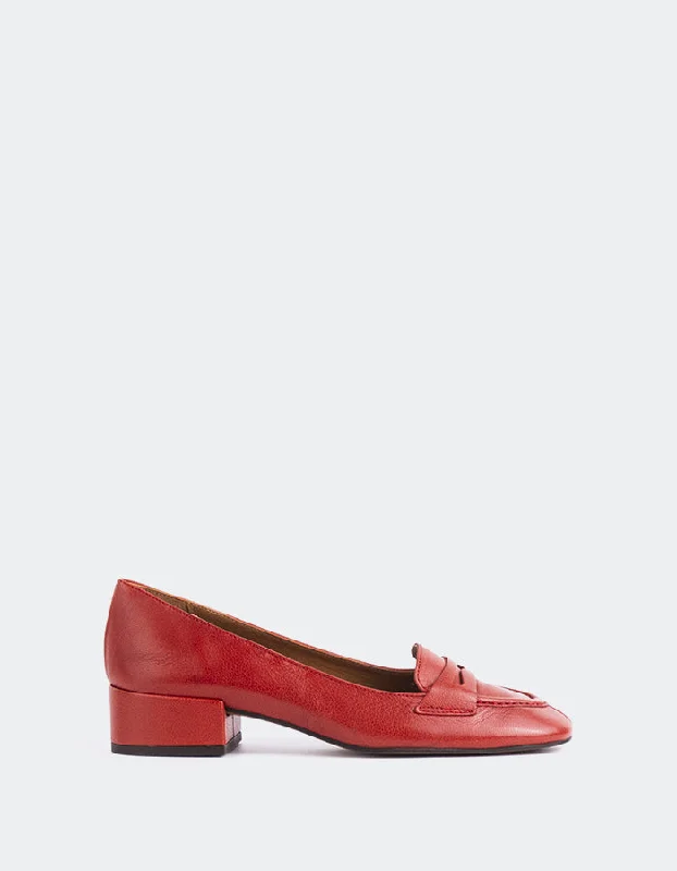 Loafers with comfy hues-Catrine Bordo Leather