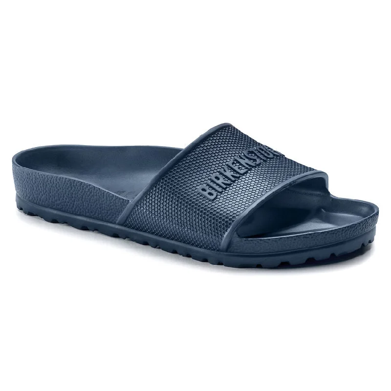 modern sandals near subway-Birkenstock Barbados EVA Navy R 1015480