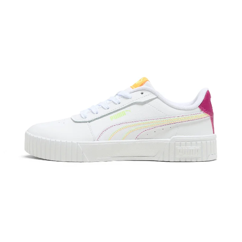 Athletic shoes with flexible upper -PUMA Women's Carina 2.0 Color Stitching Sneakers