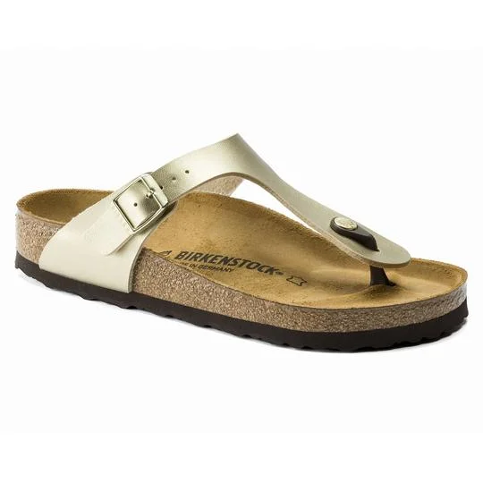 sandals with sleek style-Birkenstock Gizeh BF Gold R 1016108