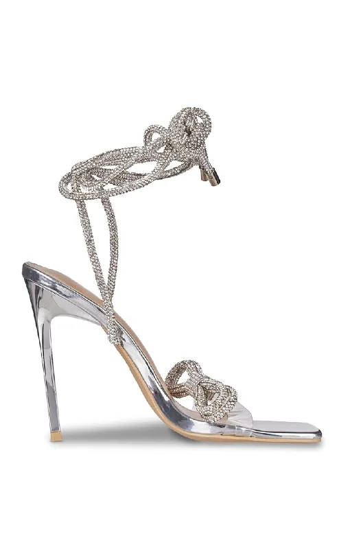 sandals near universities-DRAKE-SILVER STILETTO SANDAL