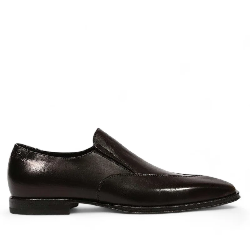 Loafers with quirky designs-Cesare Paciotti Luxury Italian Men's Shine Black Loafers (CPM5334)