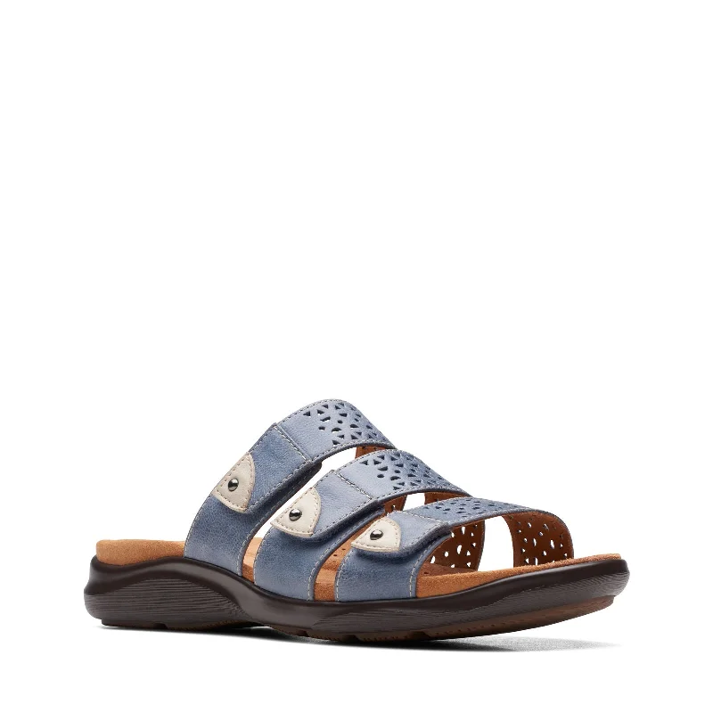 how to match sandals-Clarks Kitly Walk 72145 Denim