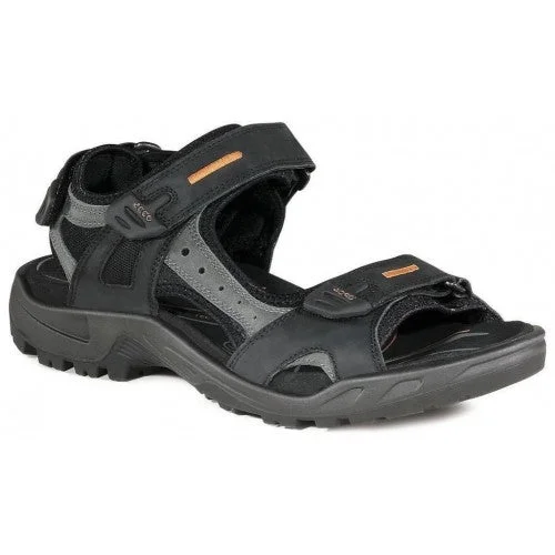 sandals with thick soles-Ecco Offroad Black/Mole 69564 Mens