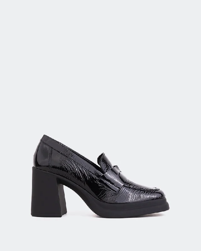 Loafers with trendy charm-Mantova Black Naplack