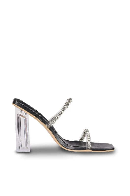 luxury sandals for execs-OLIVIA-BLACK BLOCK SANDAL