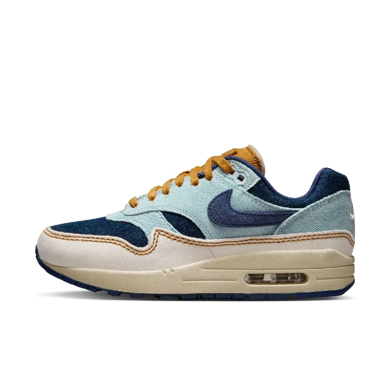 Athletic shoes for workout ease -Nike Air Max 1 '87 Aura/Midnight Navy-Pale Ivory  FQ8900-440 Women's