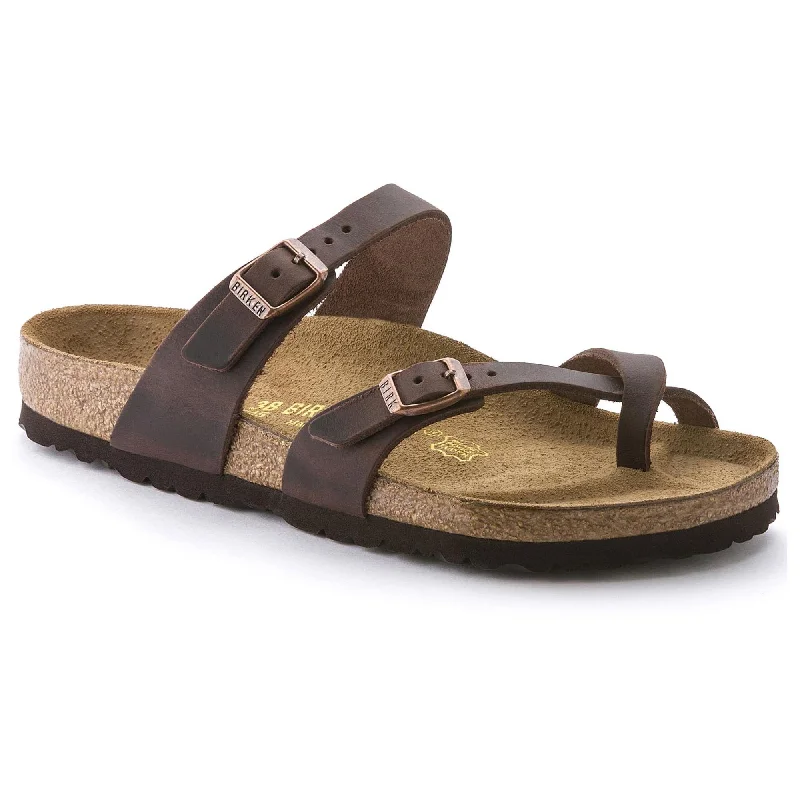 modern sandals near downtown-Birkenstock Mayari NU Oiled Habana R 171321