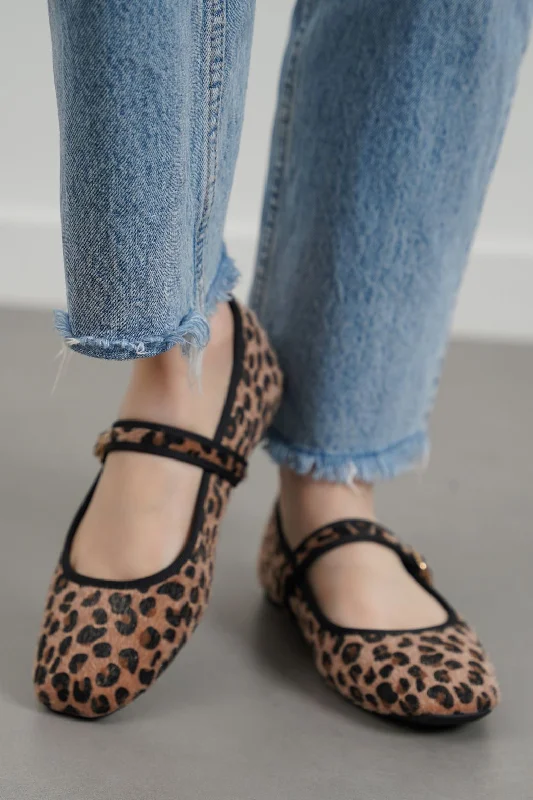 comfy strappy high heels-LEOPARD MARY-JANES