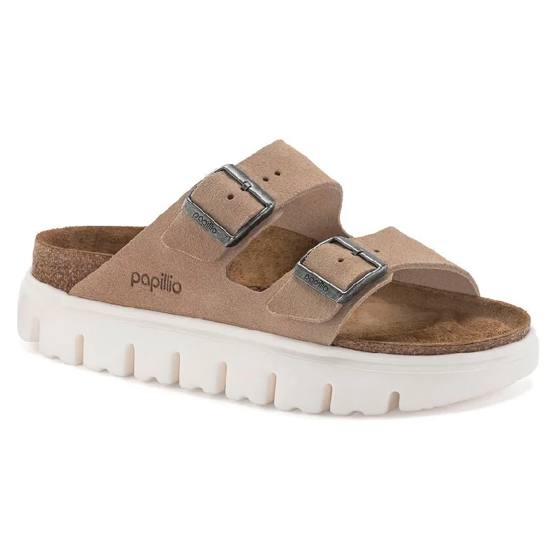 sandals for hot weather-Arizona Chunky Suede Leather warm sand