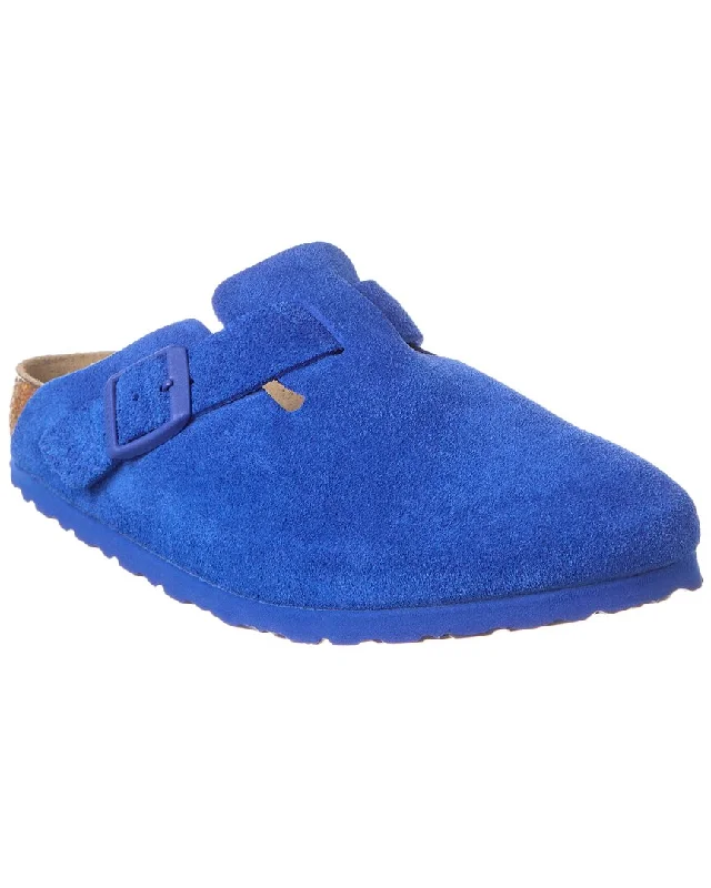 foam lush slippers-Birkenstock Boston BS Narrow Suede Clog