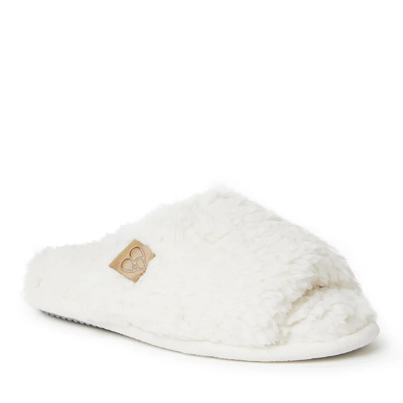 star cozy slippers-Dearfoams Womens Lane Pile Slide