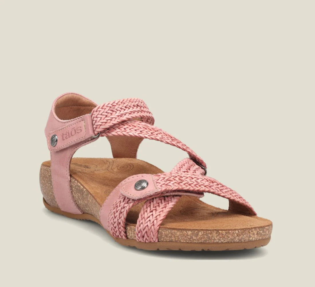 comfy sandals for kids-Taos Trulie, Vintage Pink