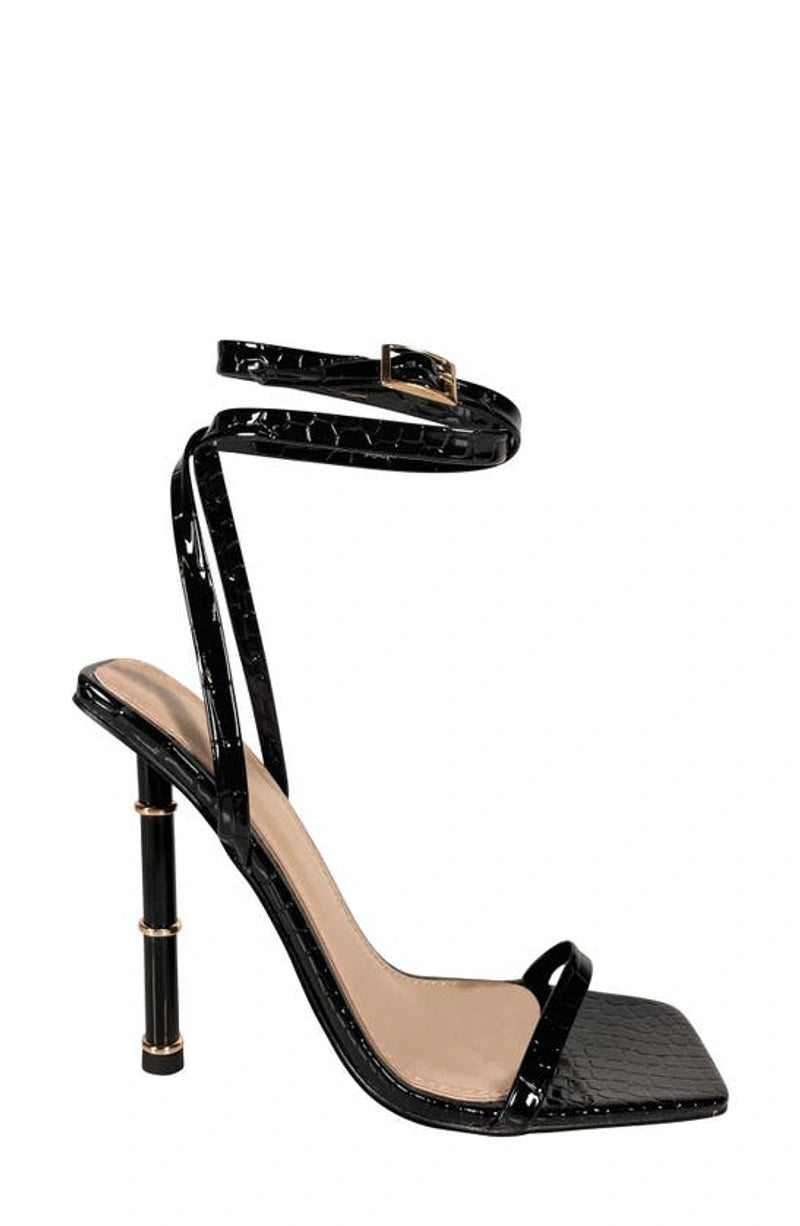 affordable sandals for artists-WON-BLACKCROC STILETTO SANDAL