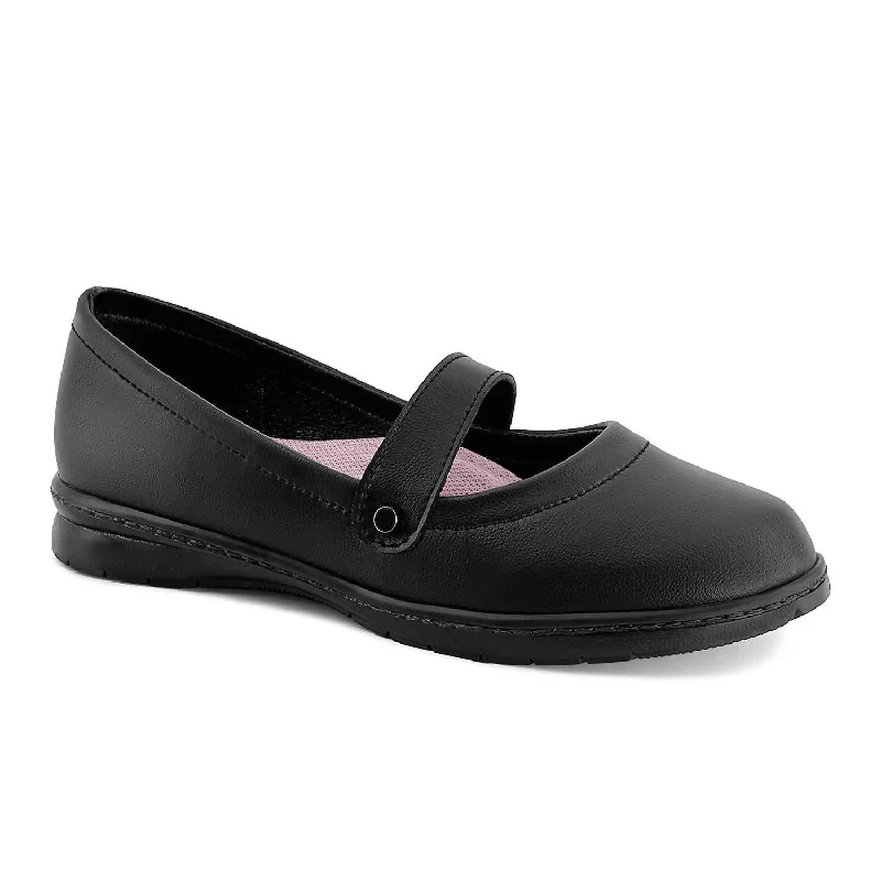 Mary Jane shoe with beaded strapYoung Women's Mary Jane Shoes In Black