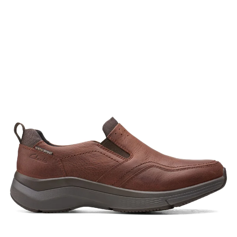 Casual shoes with ankle jeans-Clarks Wave 2.0 Edge Brown Oily 26155109