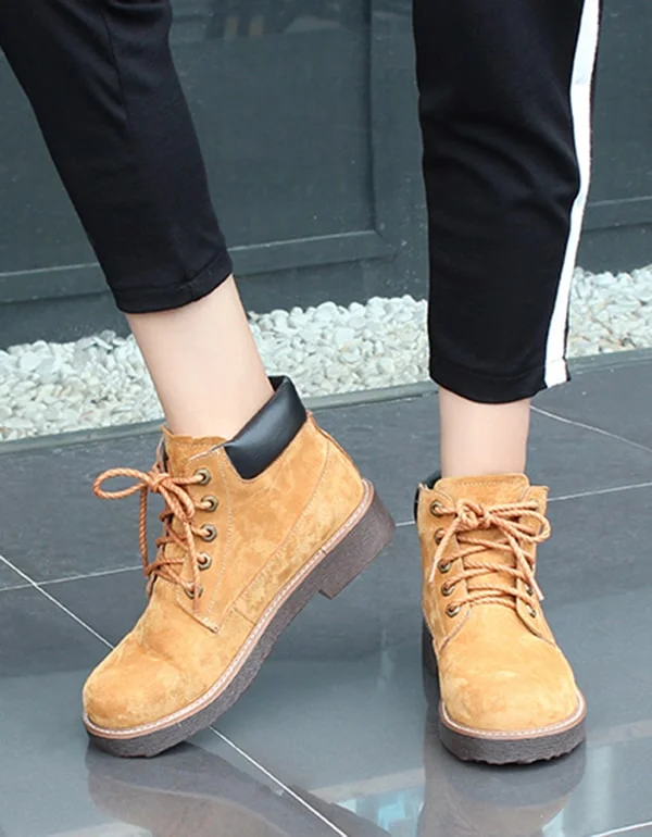 Boots for casual breeze-Retro Leather Women's Timberland Boots