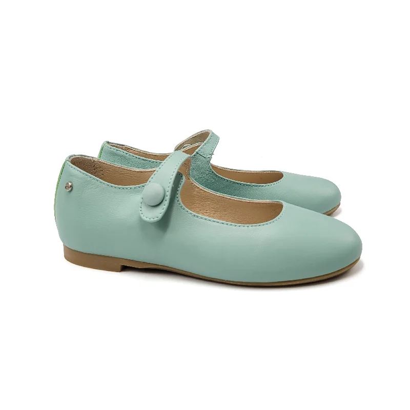 Mary Jane shoe in light pinkManuela De Juan Aqua (Mint) Nappa Mary Jane S2970