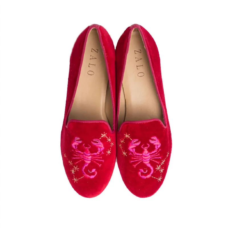 workplace silent slippers-Scorpio Slipper In Cherry