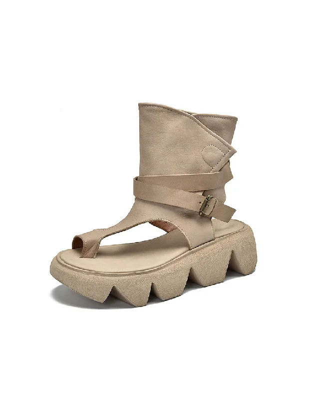 Boots for winter drift-Vintage Rome Style Summer Flip Flop Boots