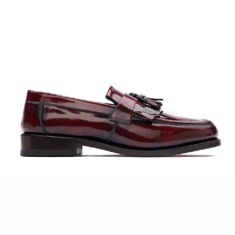 Loafers with cozy charm-Kempton Shoe - Oxblood