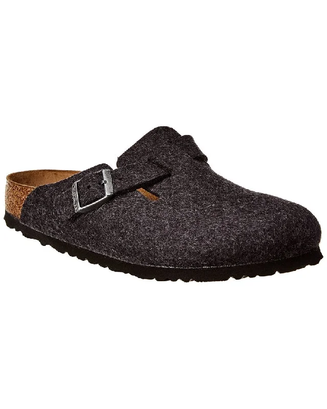 deer cozy slippers-Birkenstock Boston Narrow Wool Clog