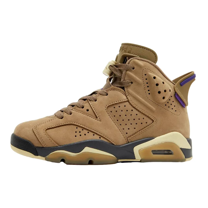 Athletic shoes with stylish upper -Nike Air Jordan 6 Retro GTX Brown Kelp/Team Gold  FD1643-300 Women's