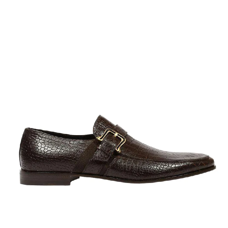 Loafers with padded soles-Cesare Paciotti Luxury Italian Men's Cocco Soft T Moro Brown Loafers (CPM5339)