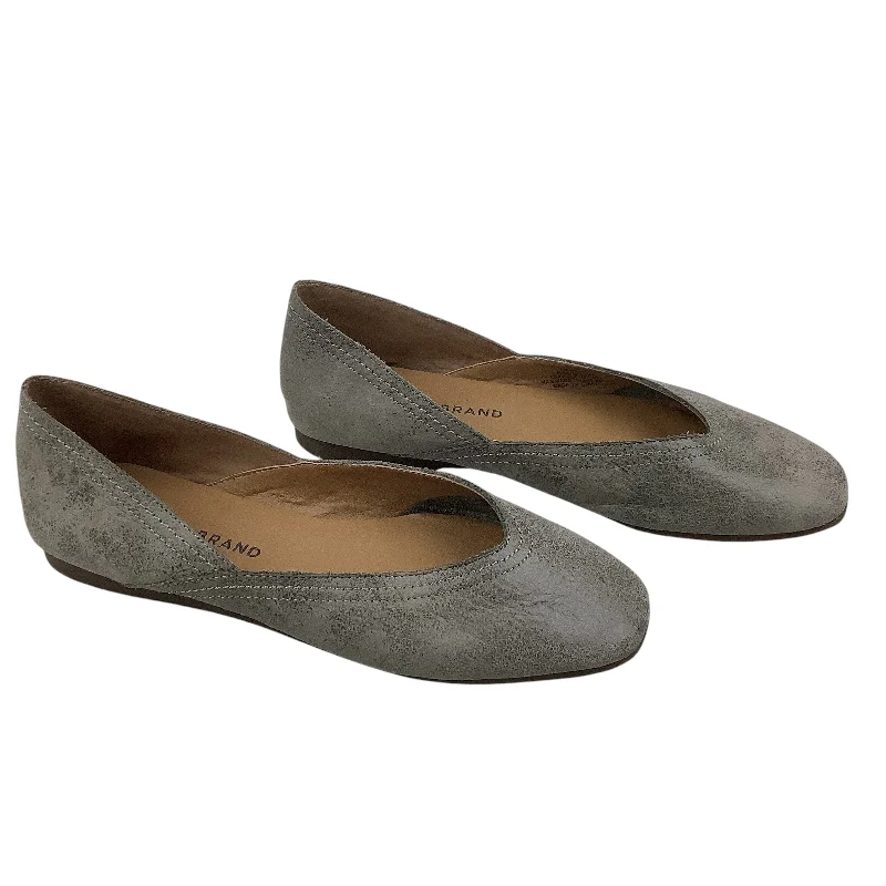 flats with luxury finishes-Shoes Flats By Lucky Brand In Grey, Size: 6