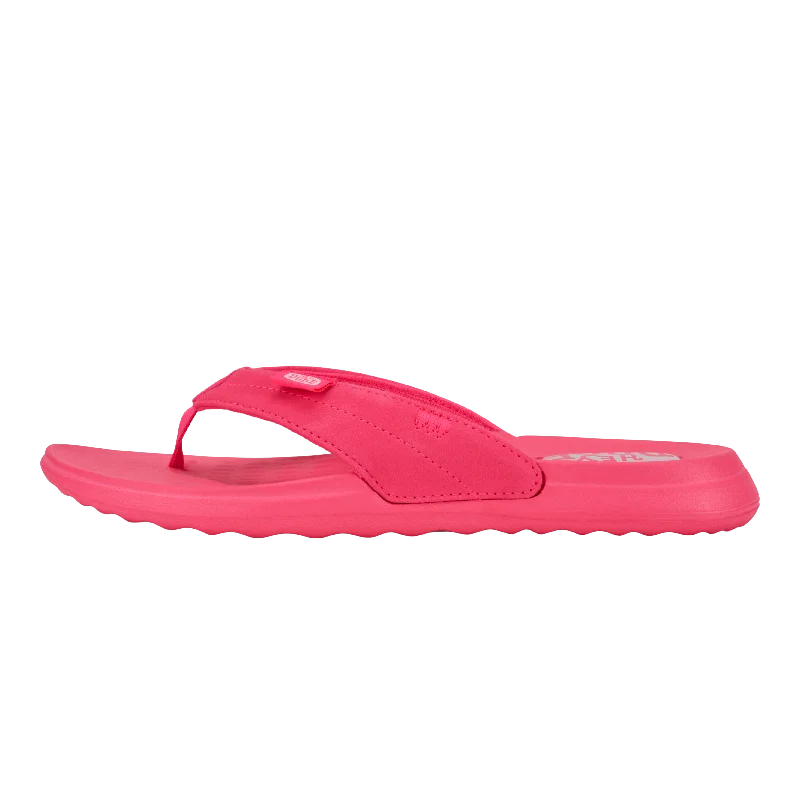 sandals near public spaces-Christi Flip Mono - Electric Pink